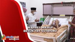 Momen Wapres Ma'ruf Amin Jenguk Try Sutrisno