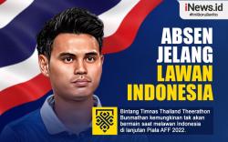 Infografis Theerathon Bunmathan Kemungkinan Absen saat Vs Indonesia