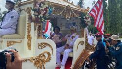 Momen Laksamana Yudo Margono Tinggalkan Mabesal ke Mabes TNI dengan Kereta Kencana 
