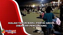 Pantai Ancol Dibanjiri Pengunjung di Malam Tahun Baru