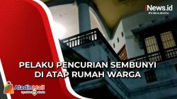 Hindari Amuk Massa, Pelaku Pencurian  Kabur dan Sembunyi di Atap Rumah Warga