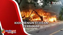 Kios Bensin Eceran Terbakar akibat Percikan BBM di Sulawesi Tenggara