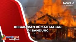 Rumah Makan di Kota Bandung Hangus Terbakar, Penyebab Kebakaran Masih Diselidiki