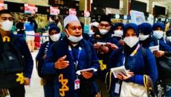 Telantar di Bogor, 12 Jemaah Umrah Asal Aceh Dibantu Polisi Berangkat ke Arab Saudi