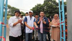 Ketua DPW Partai Perindo DKI Jakarta Effendi Syahputra Resmikan Lapangan Serbaguna