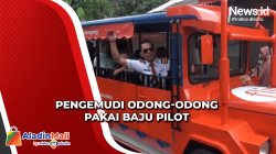 Viral, Pengemudi Odong-Odong di Tangsel Pakai Baju Pilot