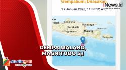 Gempa M 5,1 Landa Malang, Terasa hingga Lumajang