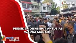 Presiden Jokowi Kunjungi Pasar Pinasungkulan di Manado, Warga Berdesakan Berebut Kaos