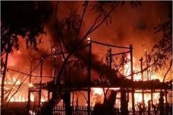 3 Rumah Panggung di Jeneponto Ludes Terbakar, Tidak Ada Korban Jiwa