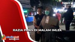 Petugas Dinsos Jakarta Utara Razia PMKS di Malam Imlek