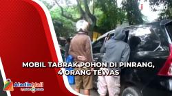 Tabrak Pohon, 4 Orang Penumpang Mobil Tewas di Pinrang