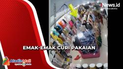 Terlihat Sibuk Memilih, Emak-Emak Gondol Pakaian di Pasar Baru Mamuju<
