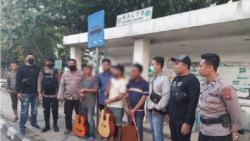 Polisi Amankan Diduga 4 Preman Berkedok Pengamen di Kawasan Tepian Mahakam