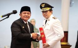 Dilantik Jadi Wabup, Usmarwi Kaffah Juga Terima SK Plt Bupati Muara Enim <