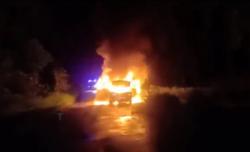 Kecelakaan Mobil hingga Terbakar di Tol Jagorawi, 2 Orang Jadi Korban
