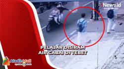 Terekam CCTV, 2 Siswa SMP Disiram Air Cabai oleh Pelajar Lain di Kawasan Tebet