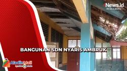 Bangunan SDN Dukuh Indramayu Nyaris Ambruk, Siswa Khawatir