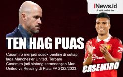 Infografis Erik ten Hag Puas dengan Performa Casemiro di Manchester United