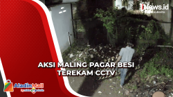 Terekam CCTV, Maling di Medan Kepergok Petugas Ronda dan Gagal Curi Pagar Besi
