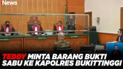 Teddy Minta Barang Bukti Sabu ke Kapolres Bukittinggi