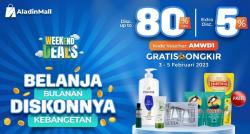 Belanja Bulanan Diskonnya Kebangetan! Dapatkan Diskon s.d 80% + Gratis Ongkir hanya di AladinMall