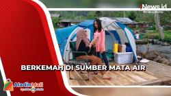 Keseruan Berkemah di Subang Sambil Berswafoto dalam Air<