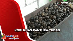 Uniknya Produksi Kopi Khas Pantura Tuban, Biji Disangrai Menggunakan Pasir Pantai