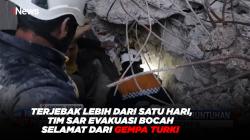 Terjebak Lebih dari Satu Hari, Tim SAR Evakuasi Bocah Selamat dari Gempa Turki
