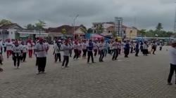 Partai Perindo Tulang Bawang Barat Gelar Senam Sehat Diikuti 250 Peserta