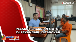 Polisi Tangkap 2 Pelaku Sindikat Pencurian Motor di Pekanbaru