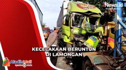Kecelakaan Beruntun di Lamongan, 5 Kendaraan Ringsek