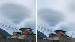 Viral Muncul Awan Mirip UFO di Langit Jayapura Dikaitkan Gempa, Ini Penjelasan BMKG<