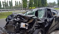 Mobil Tabrakan di Tol Jagorawi akibat Sopir Mengantuk, 1 Orang Terluka