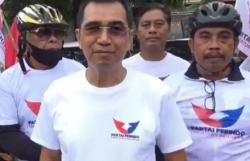 Sepeda Bersama KPU, Ketua DPW Partai Perindo Bali Gaungkan Pemilu 2024 Bersih dan Jurdil<
