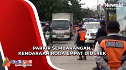 Parkir Sembarangan, Belasan Kendaraan Roda Empat Diderek di Penjaringan