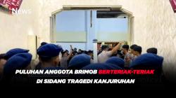 Puluhan Anggota Brimob Berteriak-teriak di Sidang Tragedi Kanjuruhan 