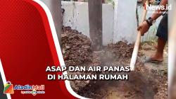 Bikin Geger! Asap dan Air Panas Mengepul di Halaman Rumah Lansia di Subang