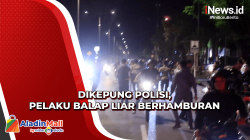Dikepung Polisi, Ratusan Motor Pelaku Balap Liar di Padang Diamankan