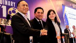 Iwan Bule Serahkan Jabatan Ketua Umum PSSI ke Erick Thohir