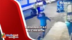 Aksi Geng Motor Hajar Warga di Cirebon Terekam CCTV