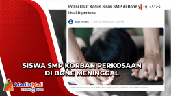 Tragis, Siswa SMP Korban Perkosaan di Bone Meninggal Usai Dirawat Intensif di RS