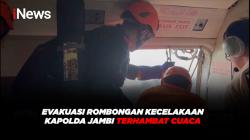 Evakuasi Rombongan Kecelakaan Kapolda Jambi Terhambat Cuaca