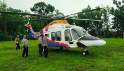 Helikopter Kapolda Jatim Mendarat Darurat di Tulungagung, Ini Penyebabnya