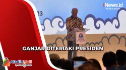 Hadiri Rakornas PAN di Semarang, Ganjar Diteriaki Presiden
