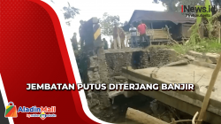 Jembatan Penghubung di Enrekang Putus Total akibat Diterjang Banjir