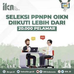 Seleksi PPNPN Otorita IKN Diikuti 20.000 Pelamar, Ini Posisi yang Diminati  