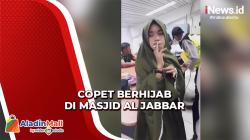 Viral Video Wanita Santai Merokok saat Ditangkap Petugas, Diduga Copet di Masjid Al Jabbar Bandung