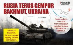 Infografis Rusia Terus Gempur Bakhmut, Situasi Makin Tegang