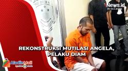 Hadir saat Rekonstruksi Pembunuhan dan Mutilasi Angela, Pelaku Bungkam