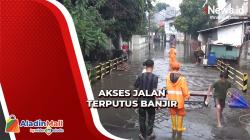 Terendam Banjir, Akses Jalan di Kebon Jeruk Terputus